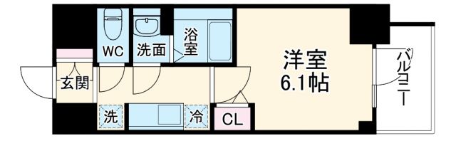 アドバンス大阪ストーリアの間取り