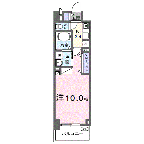 ルチェンテ　★▲の間取り