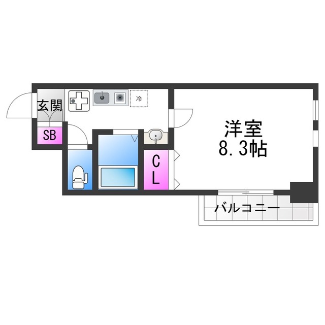 ハーバーハウス大阪の間取り