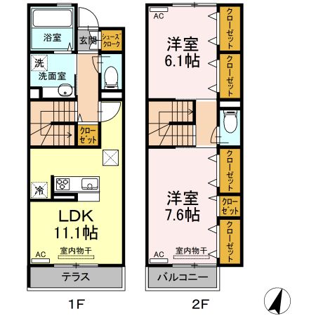 ソレイユ　ハイムの間取り