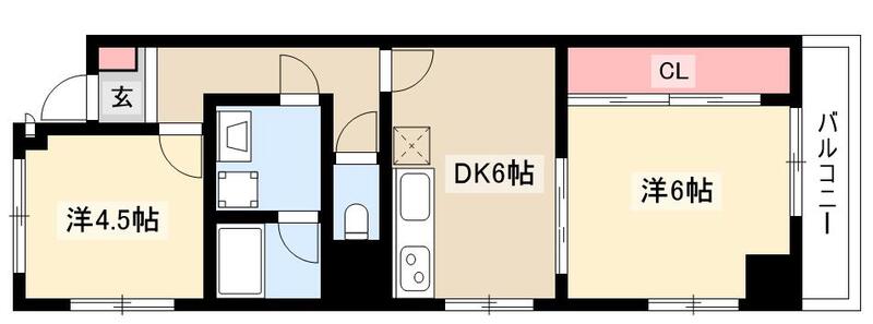 エステイタスＮ-1の間取り