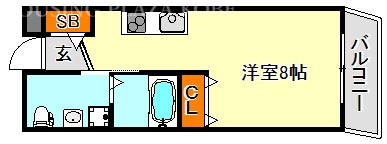 神戸市須磨区須磨浦通のアパートの間取り