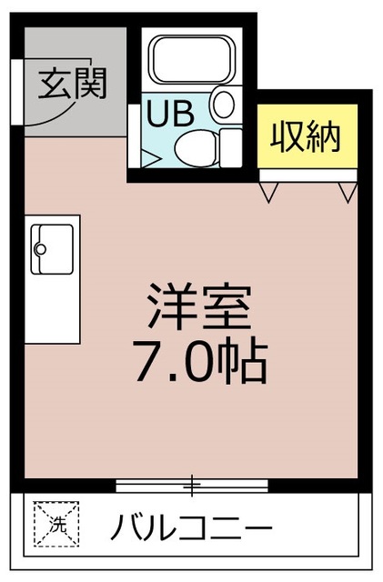 ハイツ大飛の間取り