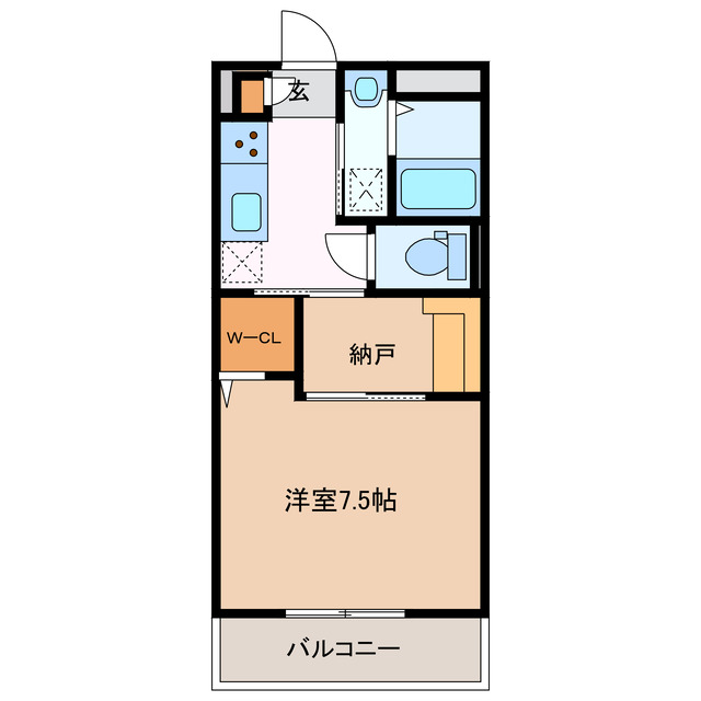 津市雲出本郷町のマンションの間取り