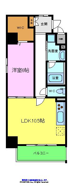 コージーコートの間取り