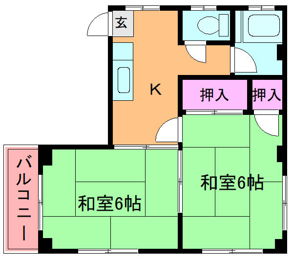 川上ハイツの間取り