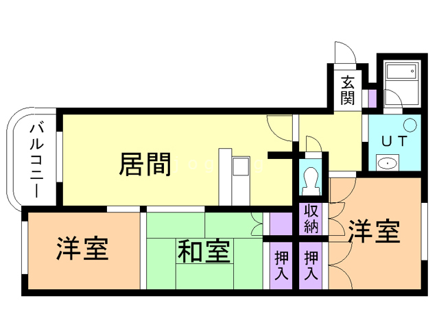 フロンティア旭川の間取り