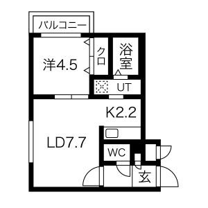 グランディール菊水の間取り