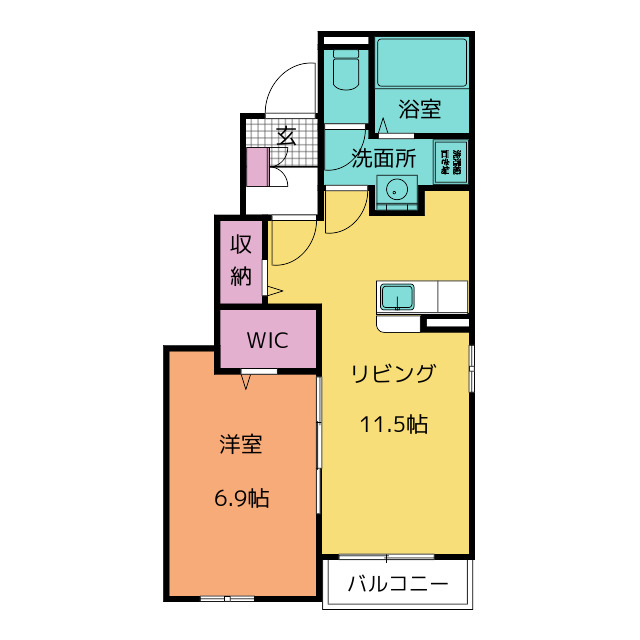 ニューキャッスル八幡　IIの間取り