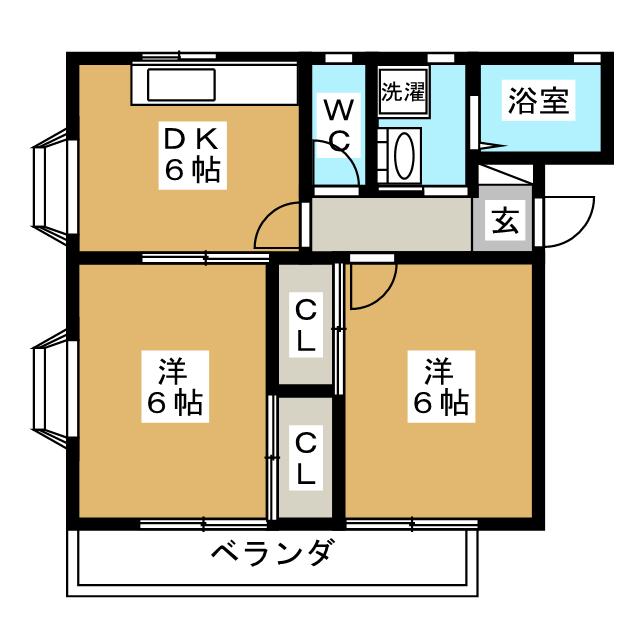 ドミール中町の間取り