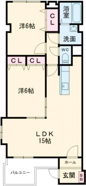 メゾンソレイユの間取り