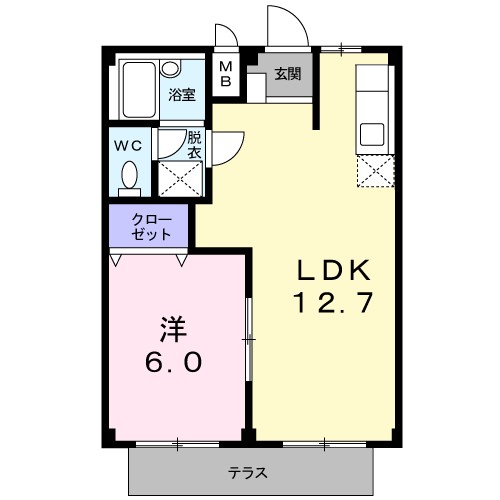 ハイムナカゾネの間取り