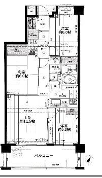 ロータリーパレス北上尾の間取り