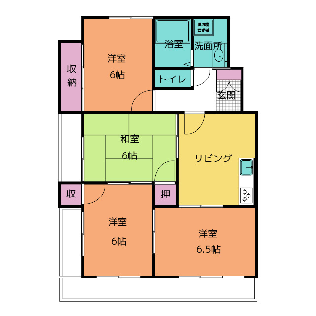 エステート南山ＴＳ１の間取り