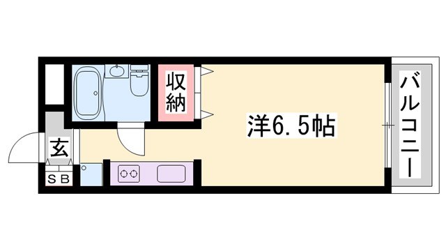 加古川市加古川町北在家のマンションの間取り