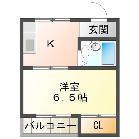 ハイツコスモスの間取り