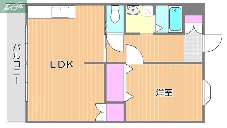 メゾン桜1号棟の間取り