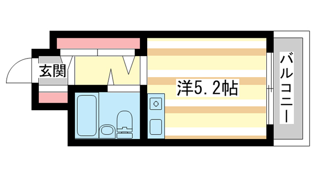 生駒市山崎新町のマンションの間取り