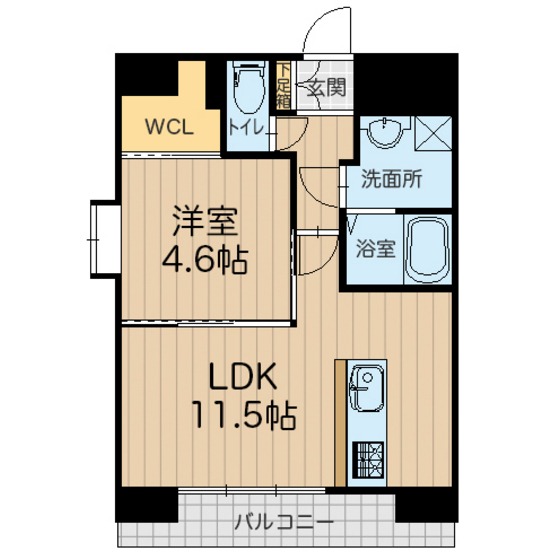 Ｒｅｇｉｎａ下通の間取り