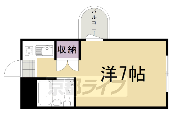 京都市南区久世中久世町１丁目のマンションの間取り