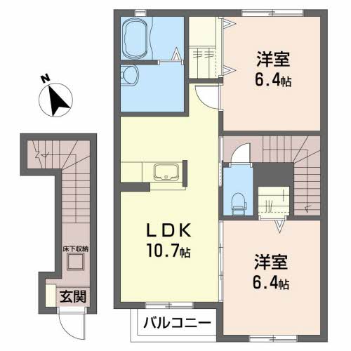 シャーメゾン新田Iの間取り