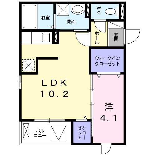 シャルム　ソレイユの間取り