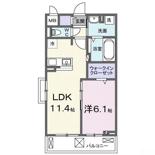 ｋａ　ｐｉｌｉｎａ（カピリナ）の間取り