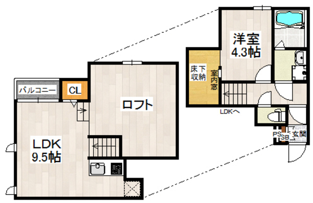 CB千鳥ティエラの間取り