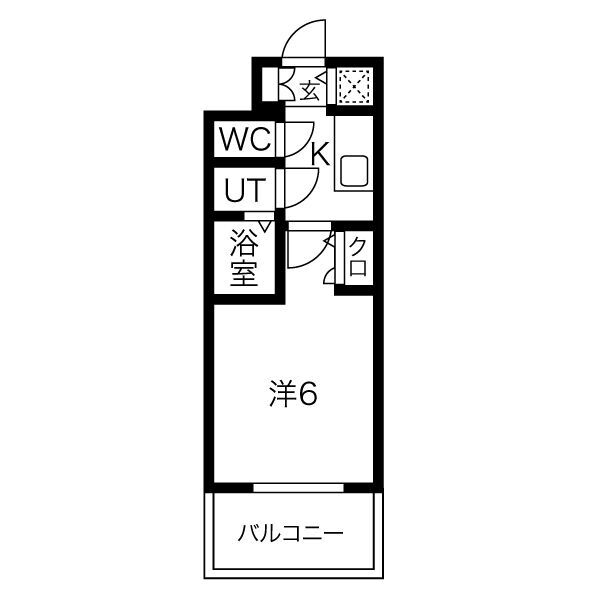 エスリードレジデンス大阪ザ・クラスの間取り