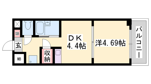 土井ハイツ北条口の間取り