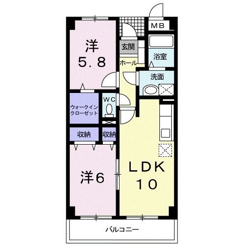 【コンフォールコートＫの間取り】