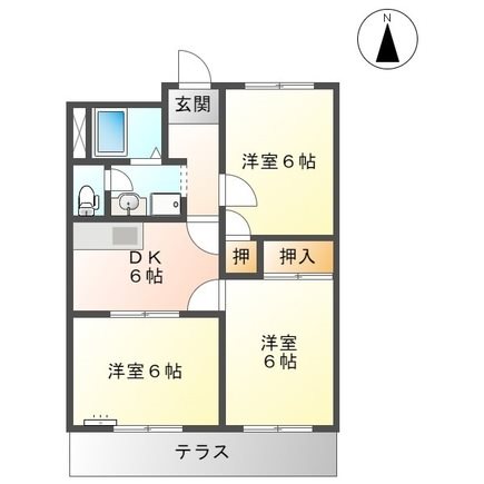 コーポウイングの間取り