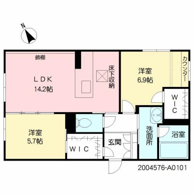 シャロームガーデン水前寺の間取り