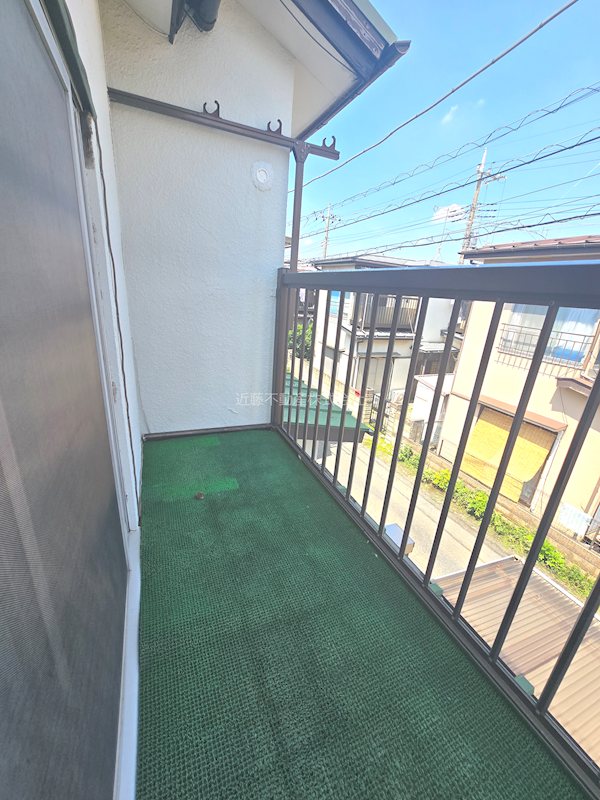 バルコニー　日当たりの良いベランダ！