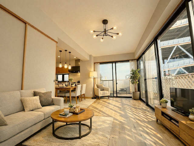 居室・リビング　リビング　※家具等はＣＧイメージのため実際には付随しません