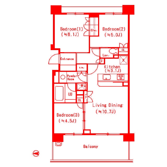 パークアクシス大船の間取り