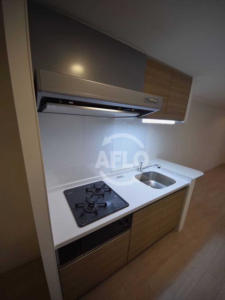 キッチン　アーバネックス北堀江II　ガス２口コンロシステムキッチン