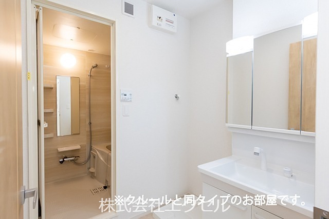 洗面設備　施工イメージです。