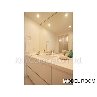 洗面設備　同タイプ29階のお部屋を撮影。仕様が異なることがあります。