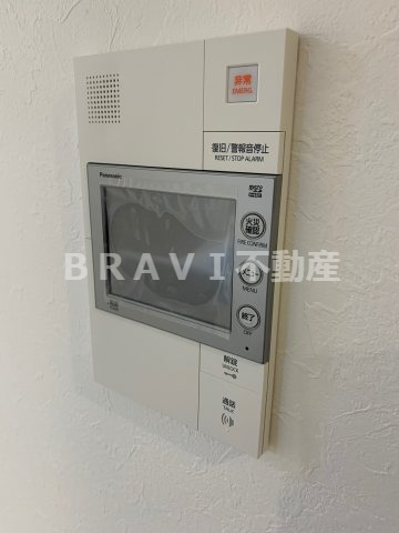 セキュリティ　【プレジオ都島本通】モニター付きインターホン付