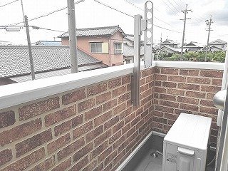 バルコニー　落ち着いた時間を過ごせるバルコニーです