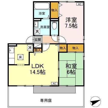 TMKホープ2 K棟の間取り写真