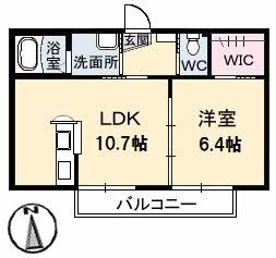 シャーメゾンひまわり B棟の間取り写真