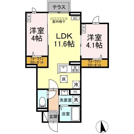 セレスティア小金井中町の間取り写真