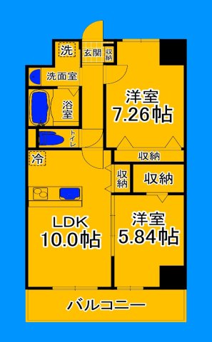 南海本線 湊駅 徒歩12分 15階建 築1年の間取り写真