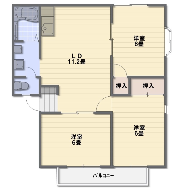 いーぐるえいとＡの間取り