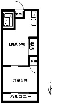 フラット英の間取り