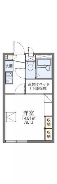 レオパレスグランドカメリアの間取り