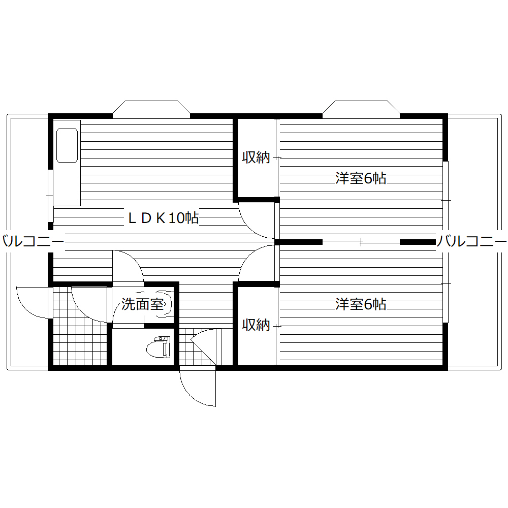 福田ビルの間取り