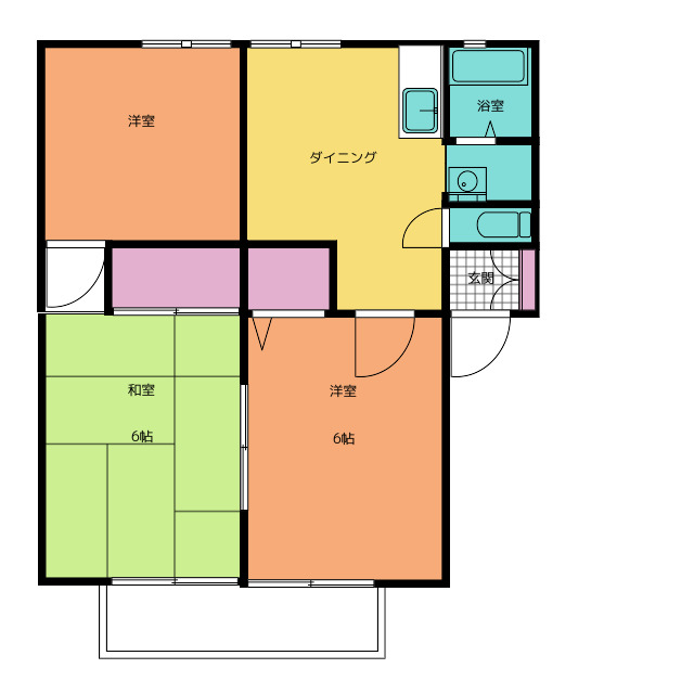 サンホーム千南　Ｂの間取り